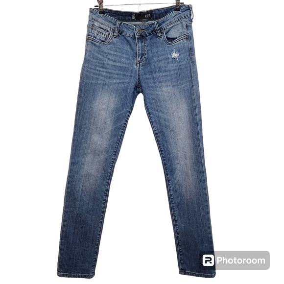KUT from the Kloth Catherine Midrise Distressed Boyfriend Jeans KP494MR8, Size 2 - Picture 1 of 7